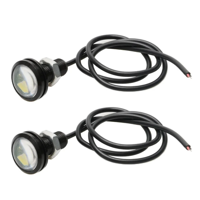 2PCS 12V/24V LED Hawkeye Light Highlight Waterproof Lights White Color Convex Lens Lamp 3S/6S Lipo Battery for RC Boat DIY Parts