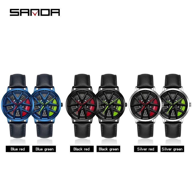 SANDA-reloj deportivo P1071 para hombre, pulsera de cuarzo resistente al agua, de marca superior, de lujo, para negocios