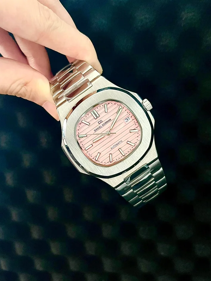 DG8008 Tiffany Blue Automatic Watch Mechanical Movement Stainless Steel 50M Water Resistant Top Brand Dress Watch