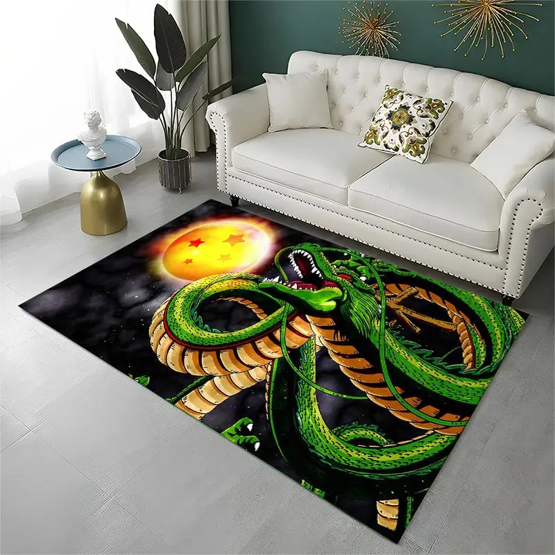 Retro Anime D-Dragon Ball Cartoon Game Non-Slip Area Rug for Living Room,Bedroom,Playroom,Carpet Floor Mat Home Decor Rug Kids