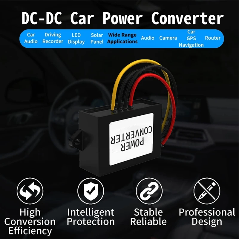 24V To 12V Step Down Converter Buck Converter Transformer Module Regulator Waterproof Car Power Supply