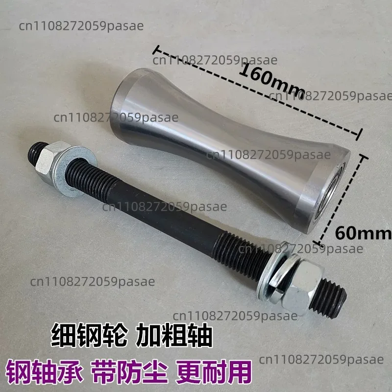 Heavy-duty Alloy Steel Cable Reel Pulley with Tubular Mouth Nylon Wheel Straight-run Triple Pulley Block with Iron Wheels
