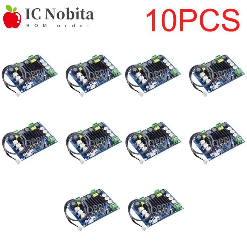 10PCS XH-M543 Dual Channel Digital Stereo Audio Power Amplifier Subwoofer Board DC12-26V 120W*2 Replace TPA3116D2 Sound Board