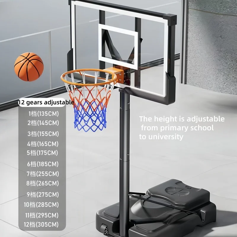 뜨거운 판매 어린이 농구 스탠드 이동식 및 조절 가능한 높이 성인용으로도 사용할 수 있습니다.