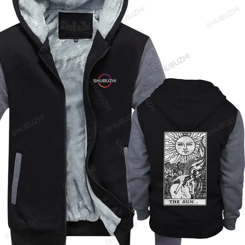 Trendy The Sun Tarot Card Major Arcana Fortune Telling Occult fall Cotton thick Halloween hoody Merch Gif warm hoody euro size