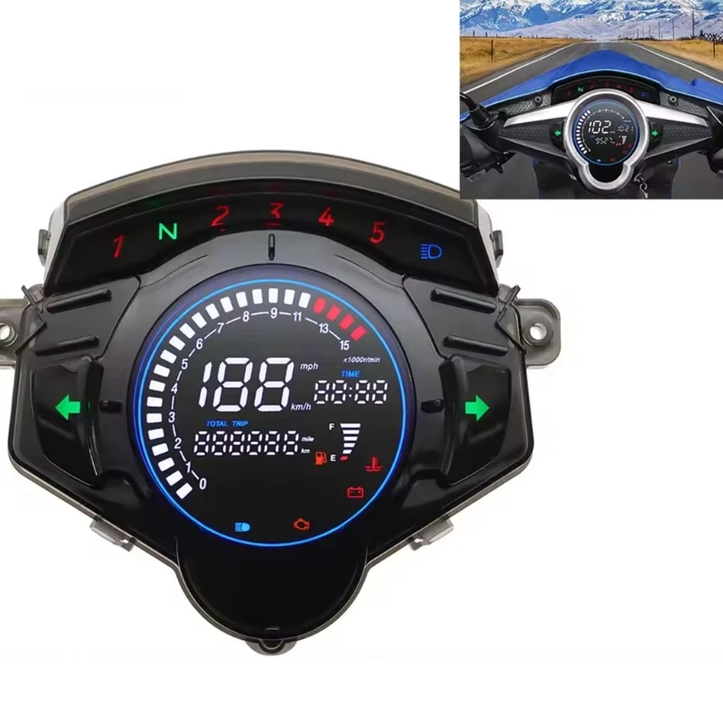 

0xxd Speedometer Odometer Meter для LC135 V5 4S/5S Водонепроницаемый мотоцикл.