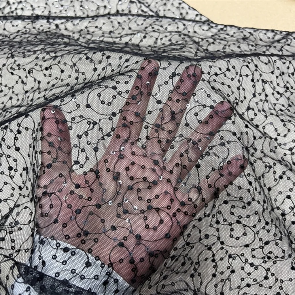 130 cm Geniş Yeni Varış Mor Pa - Crystal Mesh Fabric incelemesi ve fiyatı