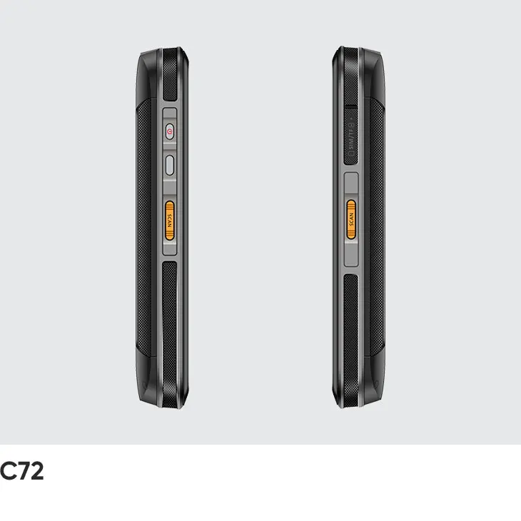 Android13 المساعد الشخصي الرقمي UHF قارئ رفيد زيبرا SE4710 ماسح الباركود سلسلة C72 860-960 ميجا هرتز 5.2 بوصة IP65 4G WIFI لتتبع المستودعات