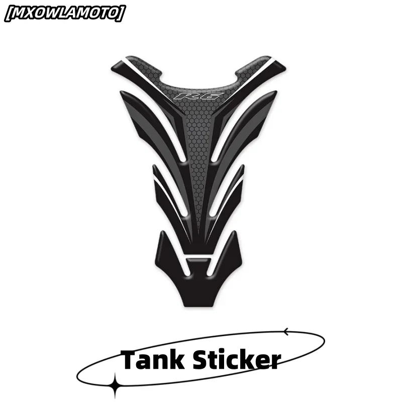 3D Sticker Carbon Look Motorcycle Tank Pad Protector Stickers Case for  YZF600 YZF-R6 R6S Tankpad Decals