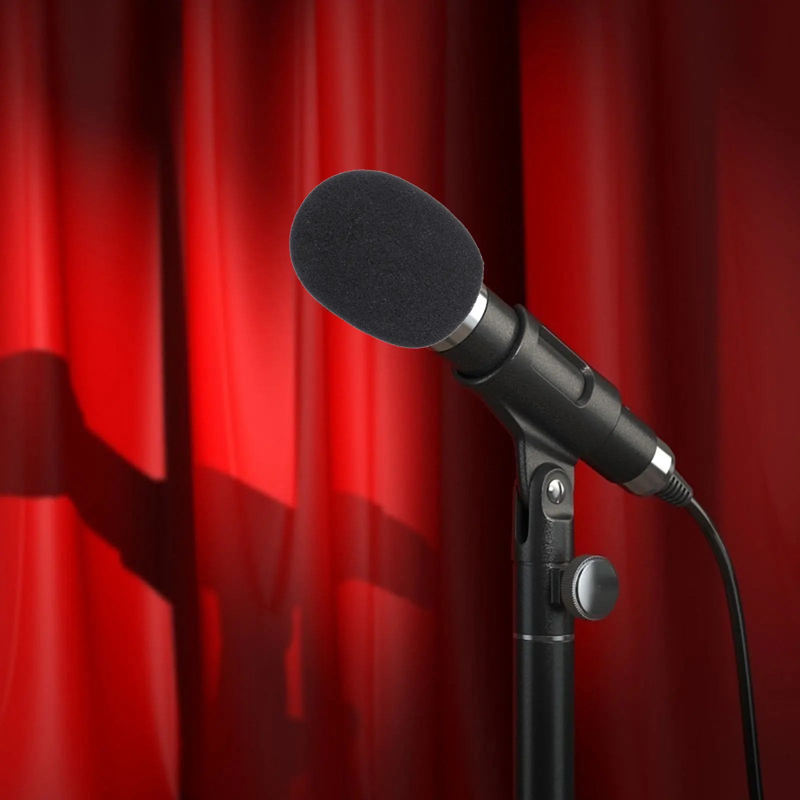 

4set Microphone Sponge Covers Foam Windscreen Protector for Handheld Mics Non-Slip Dust Cover Mic Accessories for KTV