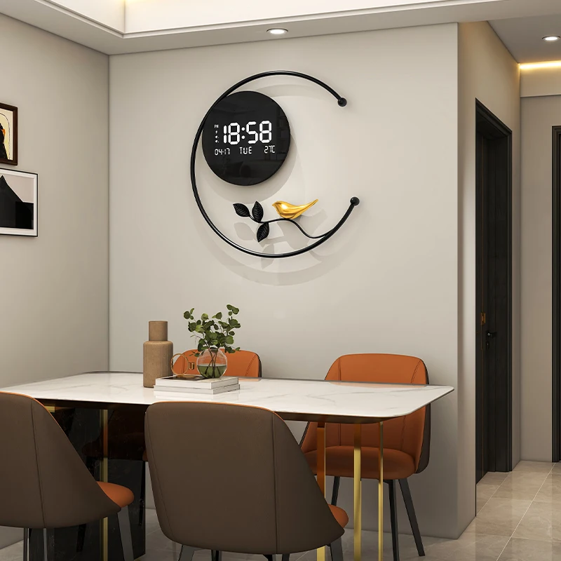Fashion Simple Creative Wall Clocks Minimalist Bathroom Modern Aesthetic Luxury Wall Clocks Nordic Silent Horloge Home Decor