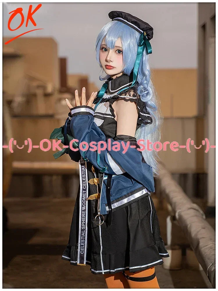 OK VTuber Hoshimachi Suisei Cosplay Costumes Anime Roleplay Outfits Women Cute Dress Coat Suits Halloween Carnival Party Uniform