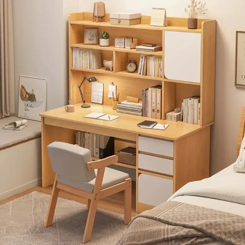 Bookshelf Simple Minimalist Desks Integrated Office Tables Desktop Storage Space Type Computer And Modern Household Furniture