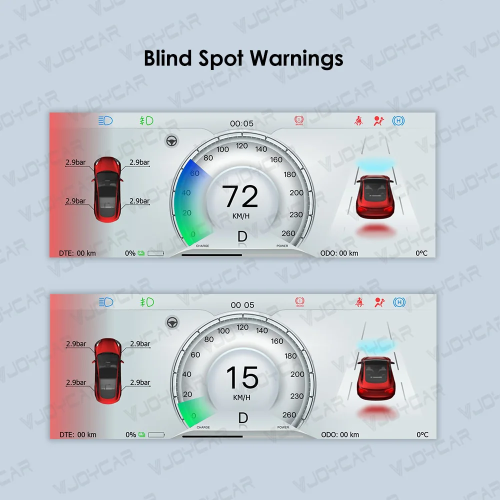 2024 Newest 6.2inch Model Y 3 Display Dashboard Instrument Blind Spot Monitoring Auto Pilot OTA Upgrade for Tesla Accessories