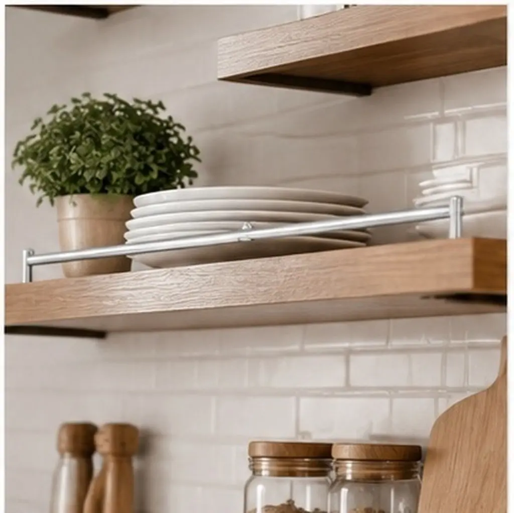 Metal 50Cm Shelf Gallery Rail Silver Finish Aluminum Round Tube Wine Cabinet Shelf Lip Retaining Guard Rail Railing for Bookcase