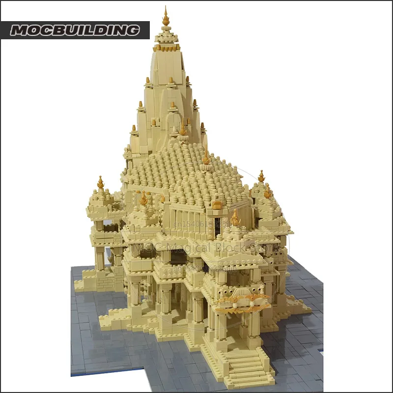 MOC-décennie s de Construction de Temple Célèbre, Architecture, Château, Technologie, Briques, Bricolage, Collection d'Assemblage, Modèle d'Affichage, Jouets, Cadeaux de Noël