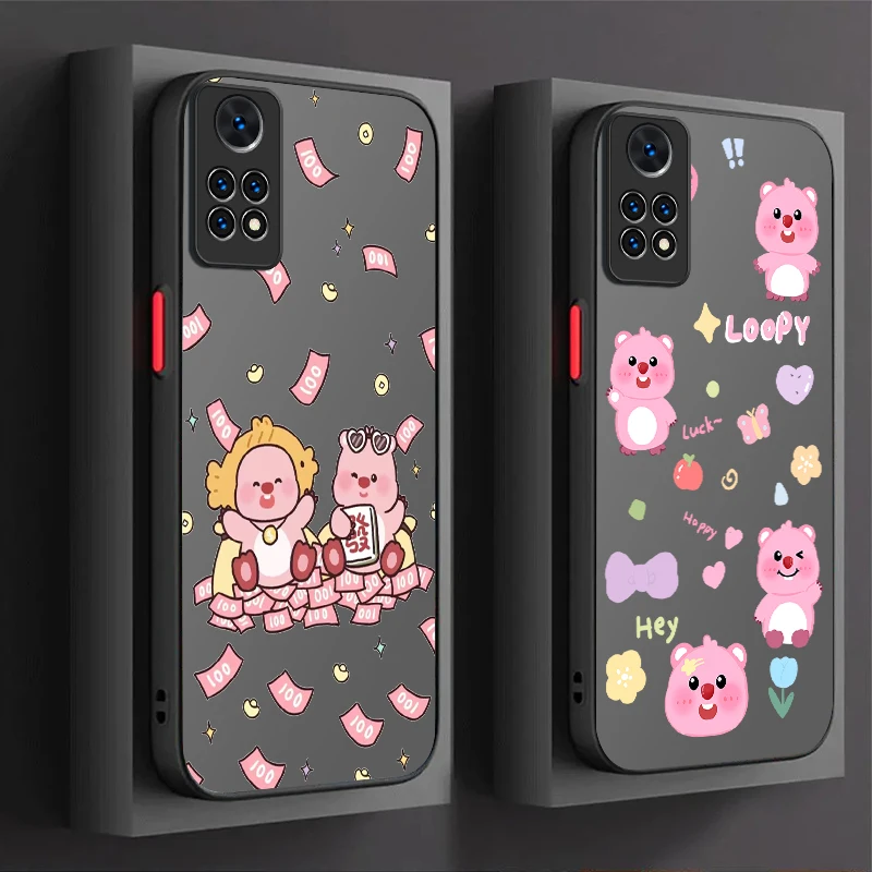 Lovely Cartoon L-Loopy Case For Xiaomi Redmi Note 13 12 Pro Plus 4G 5G 12S 11S 11 10 10S 9 9S 8 Redmi 12 13 13C 12C A3 A3X Cover