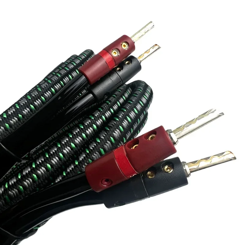 Rocket 88 Kabel głośnikowy Solidny PSC+ HiFi Audio Kable głośnikowe BFA Wtyczka bananowa Wysokowydajny przewód głośnikowy z akumulatorem 72 V