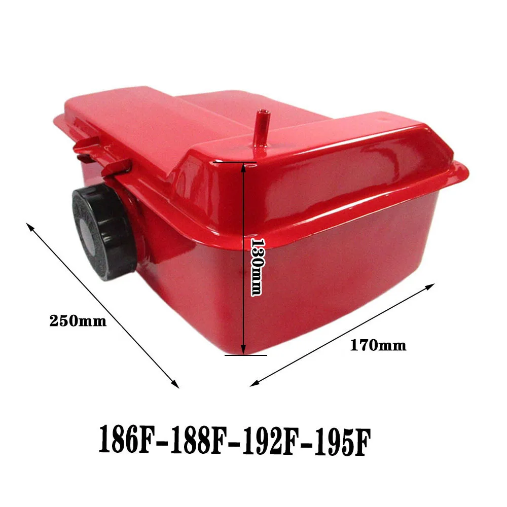 186F/188F Diesel Fuel Tank, Fuel Tank Assembly for Power Tiller, Rotary Tiller, Cutter, Water Pump, Agricultural Machinery Parts