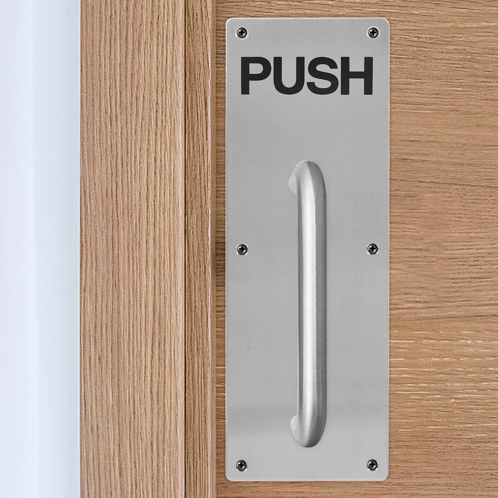 

Stainless Steel Push Plate Door Finger Plates for Internal Doors Sleek Appearance Long-Lasting Performance Commercial