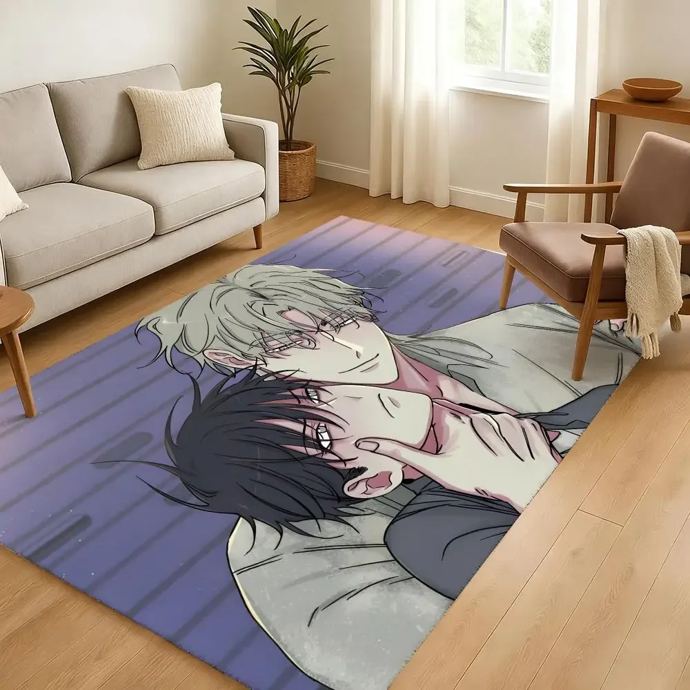 Novel L-Low T-Tide I-In T-Twilight Floor Mat Soft Thickened Non-Slip Bedroom Living Room Door Mat Home Decor Flannel Rugs