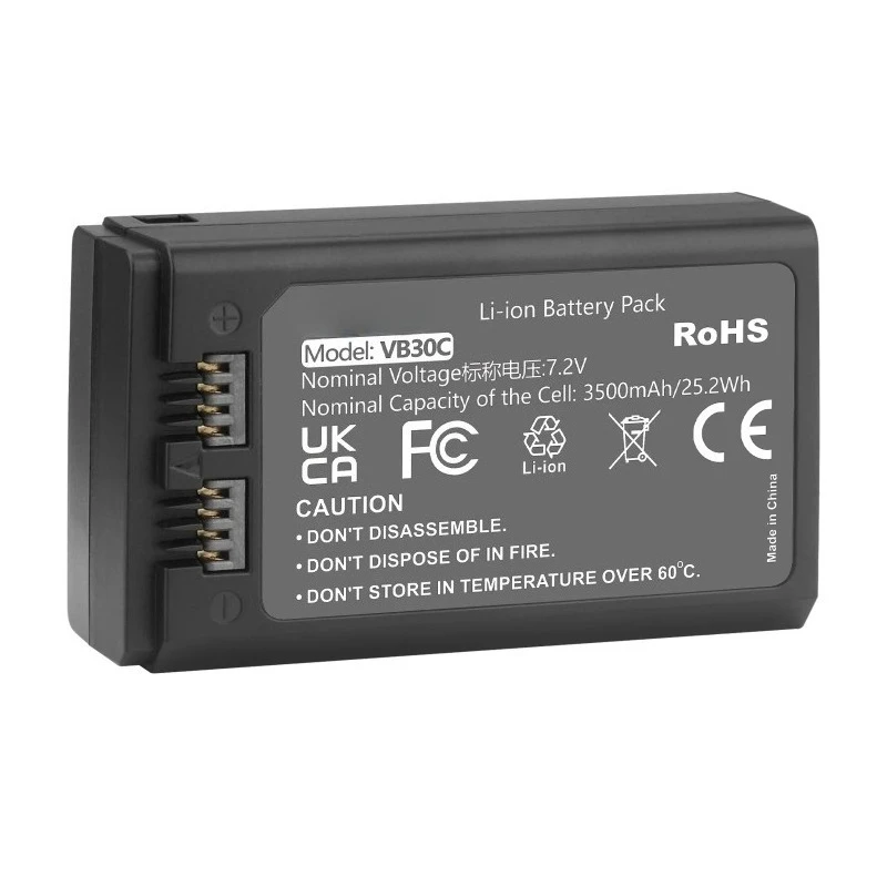 New VB30 3500mAh Hot Shoe Flash Lithium Battery Starting from 2 Pieces on Sale Compatible For Godox V1PRO Camera Hot Shoe Flash