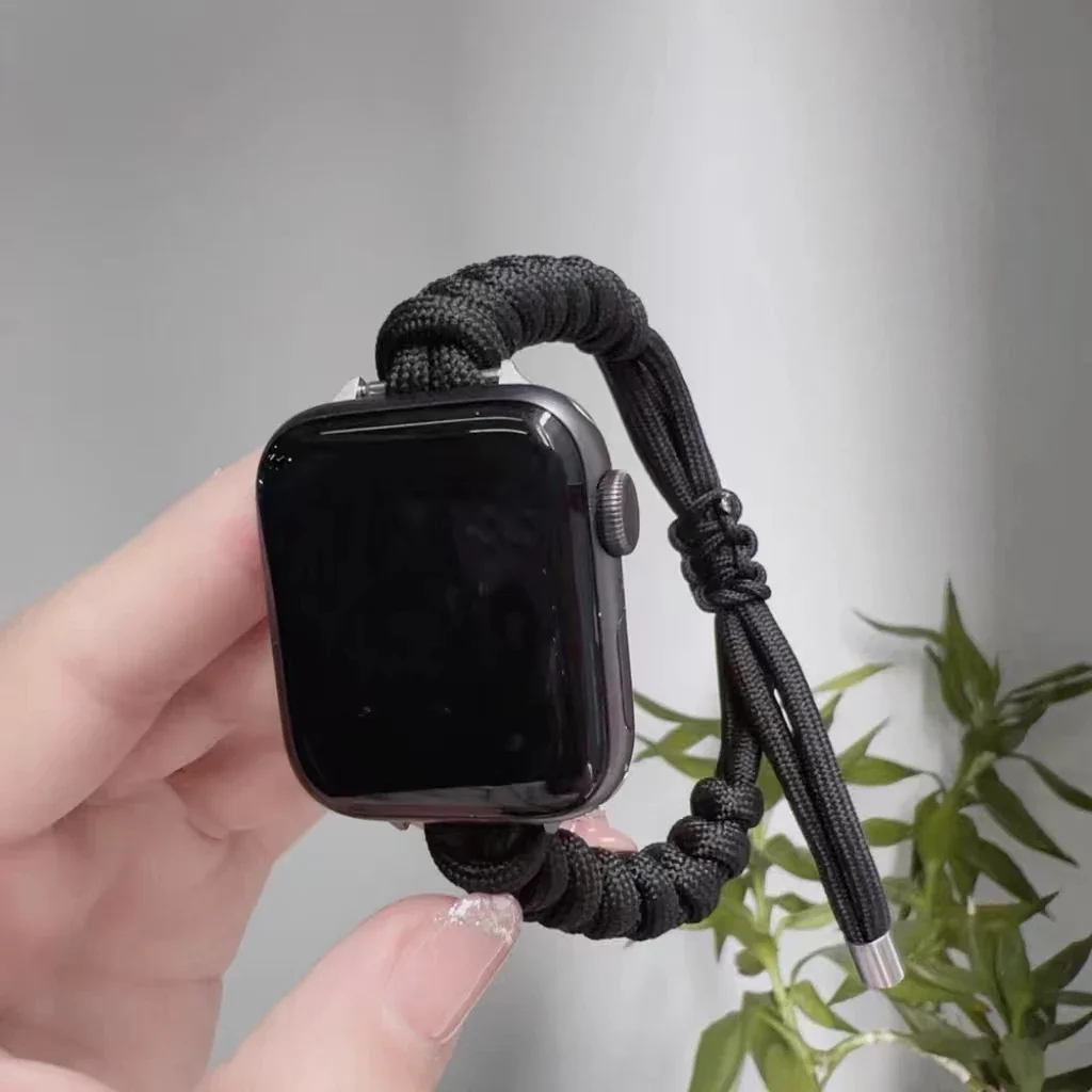 Outdoor-Seilband für Apple Watch-Armband Damen Ultra 11/10/9/8/7/6/5 SE 38 mm 40 mm 41 mm 42 mm 44 mm 45 mm 46 mm für iwatch