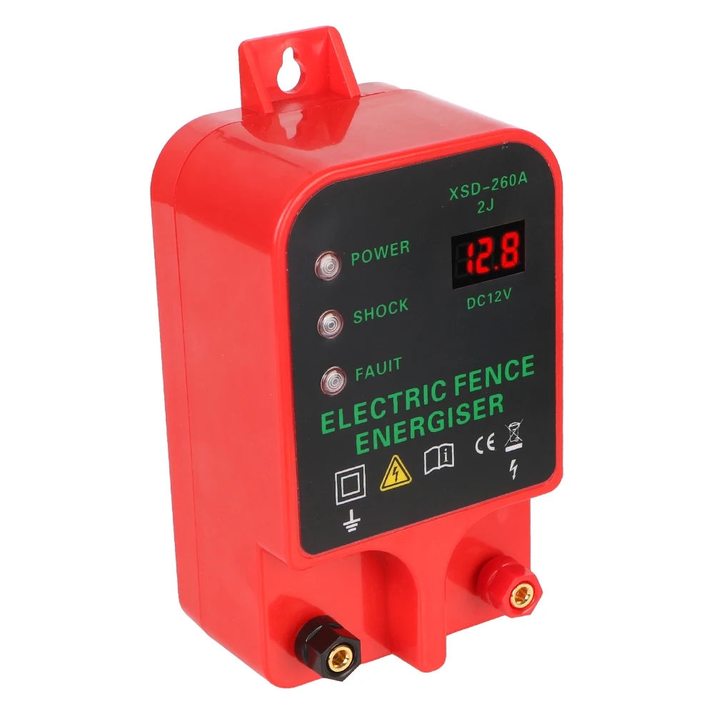 

High-decibel Alarm Voltage Display 10KM Waterproof Electric Fence Energizer LCD Livestock High Voltage Pulse Controller