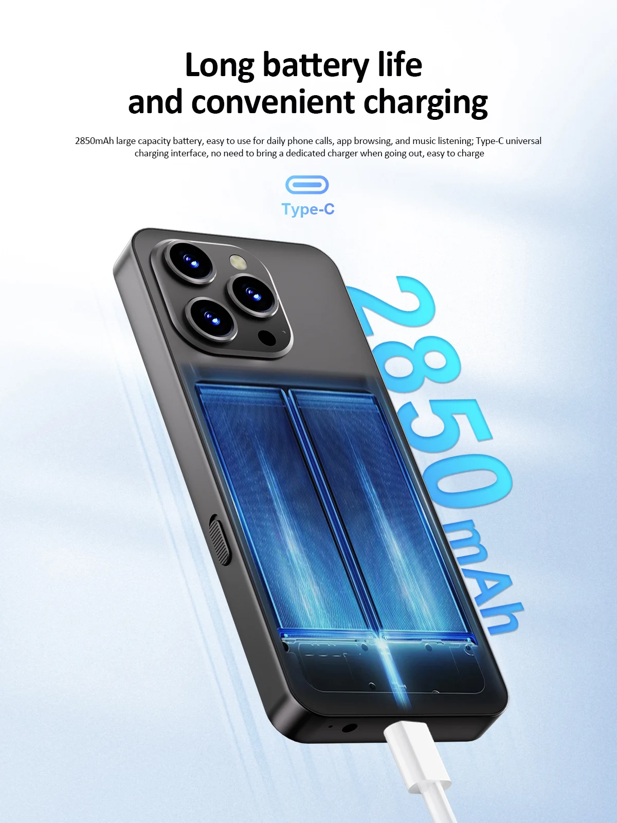 UNIWA F26 Pro 4G 3.5'' Touch Screen Keypad Phone Android 11 2GB+16GB 2850mAh Dual SIM Card Cellphone Whatsapp Google Smartphone
