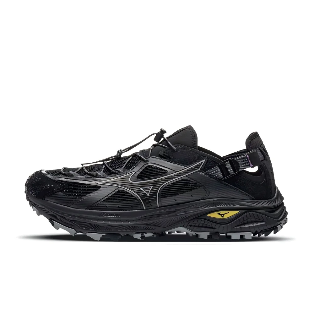 Mizuno Racer Trail SEV2 Unisex Stream-Crossing Shoes  Black, Retro Look, Non-Slip Grip, Breathable & Tough D1GH261201