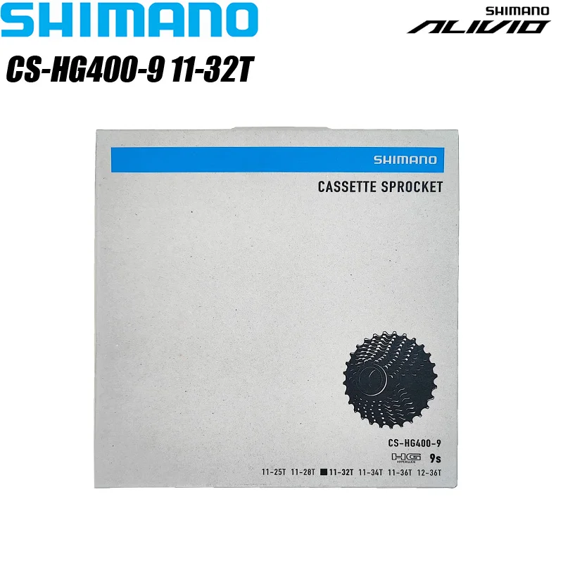 Shimano ALIVIO CS-HG400-9 Speed MTB Cassette Sprocket 11-32T 11-34T 11-36T Mountain Bicycle Freewheel Bike Cassette