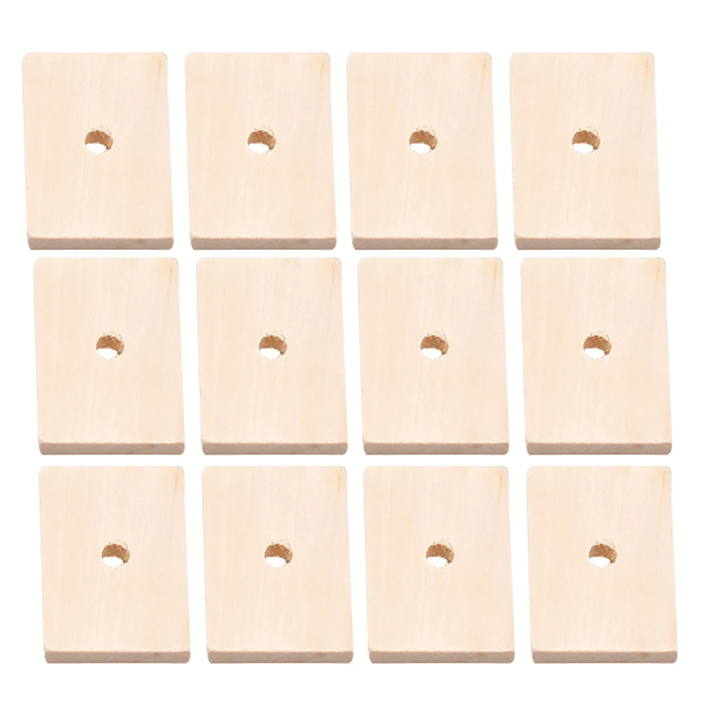 

20 Pcs Bird Nest Decoration Beige Wood Block Toys Parrot Chewing Hanging DIY Accessories Bird Cage Toy Pet Supplies