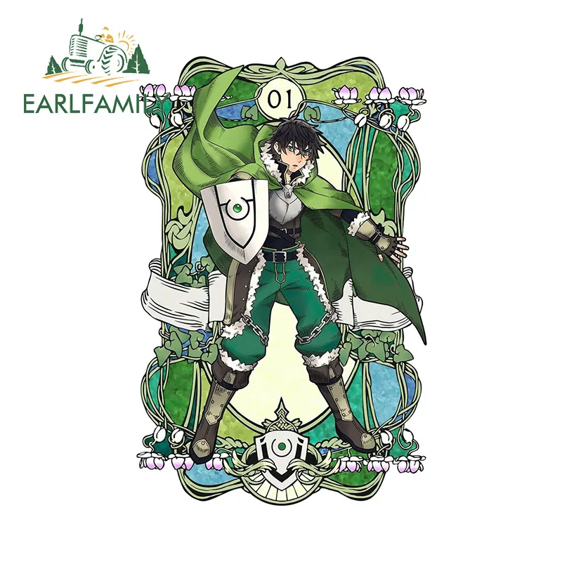 EARLFAMILY Popular Anime Raphtaria Car Stickers Delicate Card Style Series Vinyl Waterproof Decal Scratch-Proof Car Label