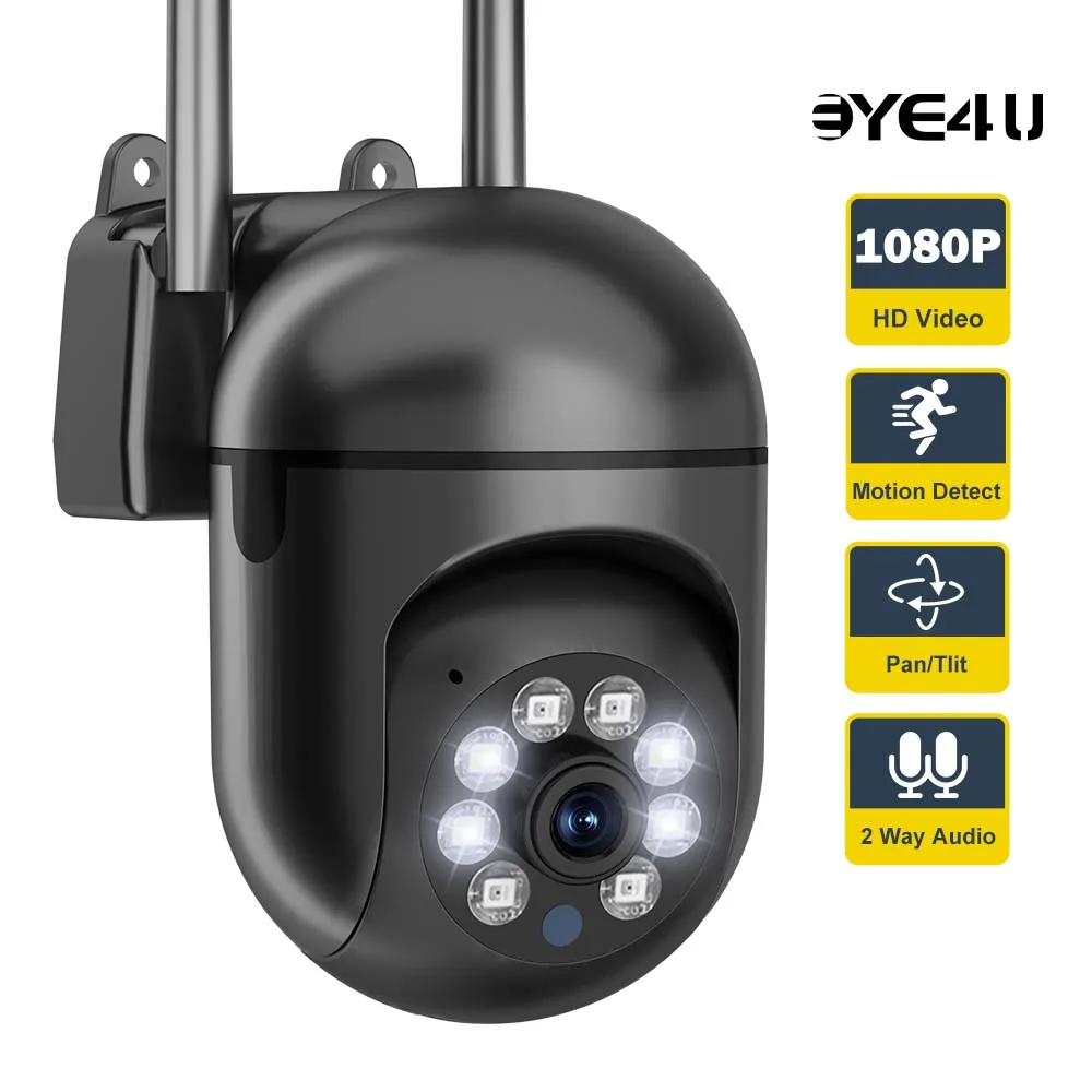 

1080P WiFi Camera Outdoor PTZ Mini Monitor AI Motion Detection Smart Home Security Protection CCTV Video Surveillance Cameras