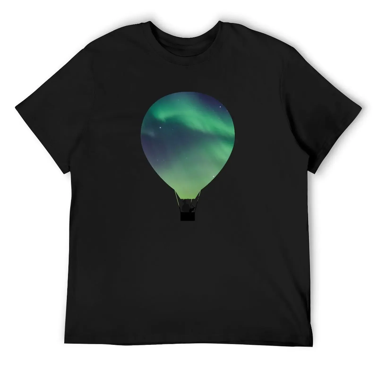 Aeronaut, Lee Scoresby and His Daemon Hester in His Hot Air Balloon On A Transparent Background T-Shirt