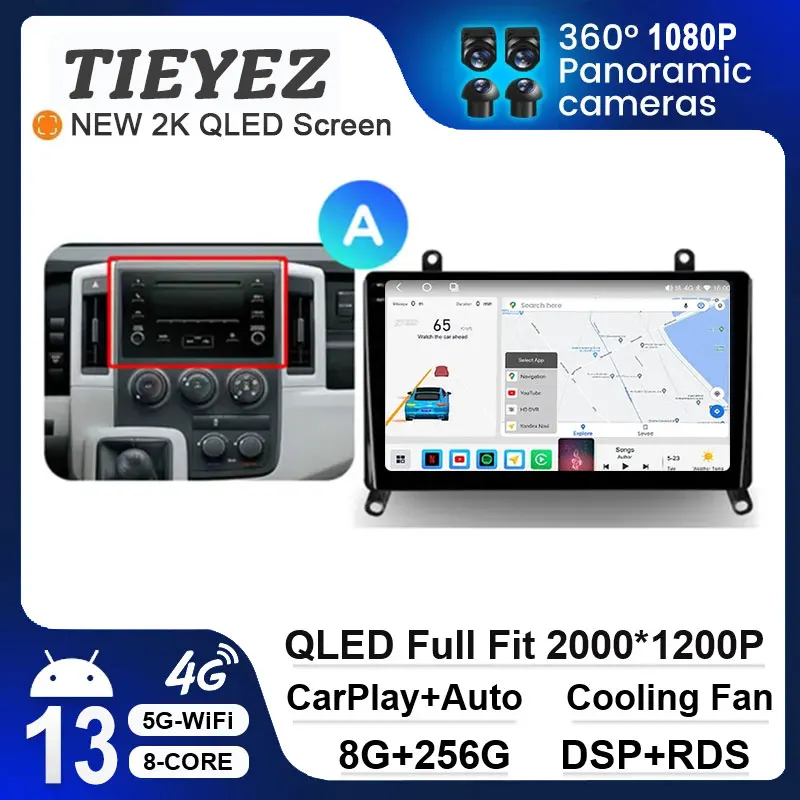 

Android 13 for Toyota Hiace H300 VI 6 GranAce I 1 2019 - 2022 Car Radio Multimedia Video Player Navigation GPS 4G 2din 2 din dvd