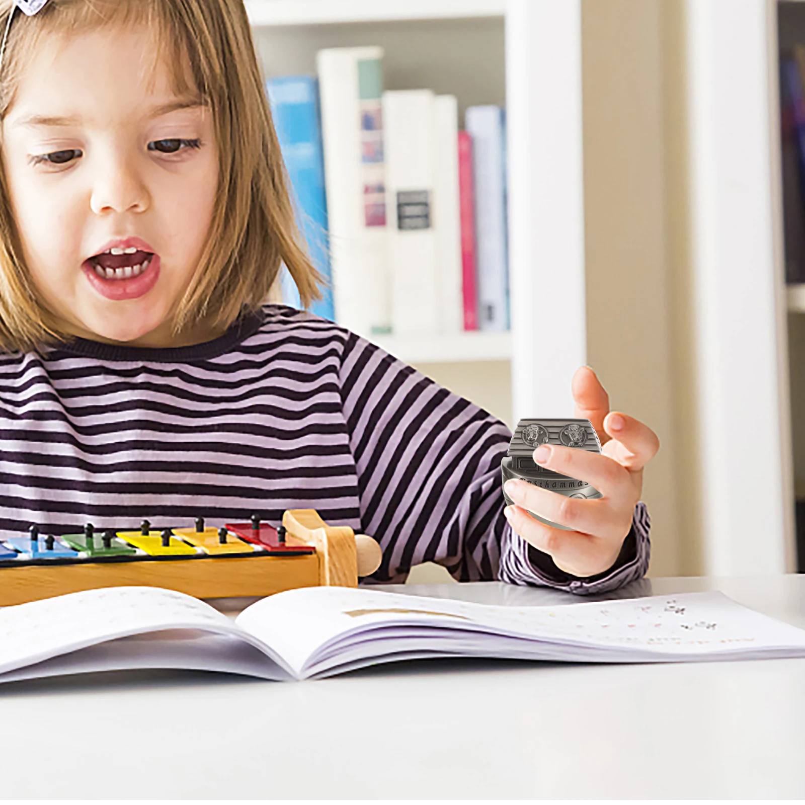 

2 шт., металлическая детская коробка для завитков первых зубов, практичный органайзер для хранения, держатель для памяти, органайзер для зубов