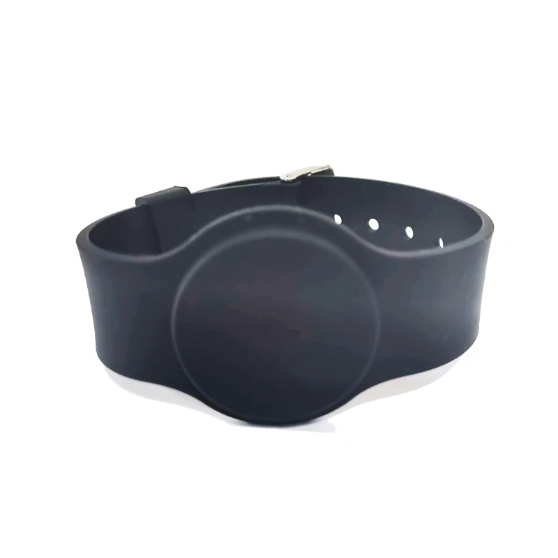 125Khz EM4100 read only RFID Silicone Wristband green color, band adjustable watch type