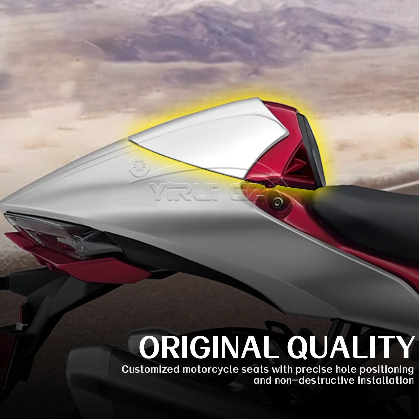 For Suzuki Hayabusa GSX1300R Motorcycle Shock Absorption Rear Passenger Pillion Seat Cover Fairing Cowl GSX-1300R 1300 2021-2023