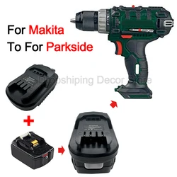 Para Makita 18V Li-ion batería convertir a Parkside X20V batería de litio herramientas eléctricas MT20PAR convertidor adaptador de batería