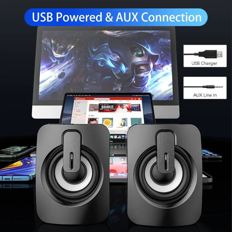 Altavoz De ordenador para PC, portátil, escritorio, Notebook, Caixa De Som, caja De sonido portátil, música con cable, M