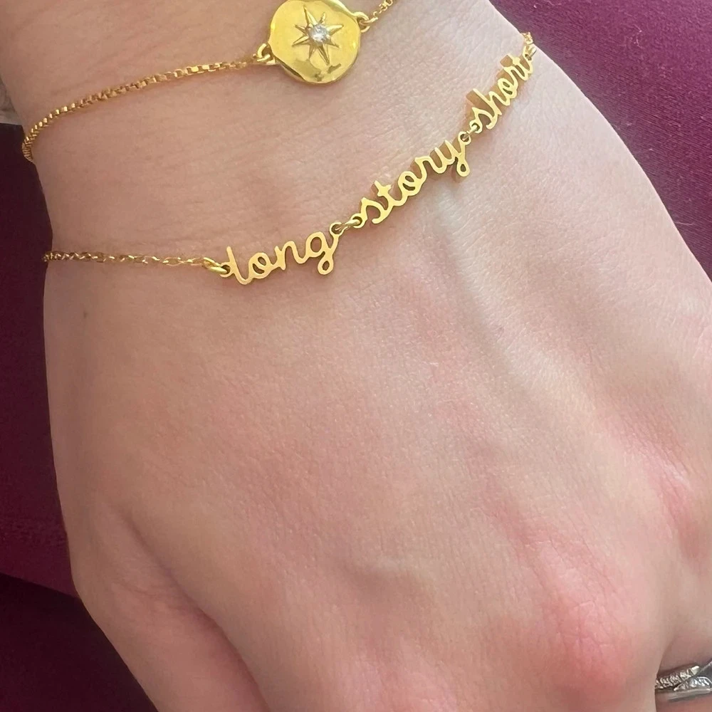 Personalised Multiple Names Bracelets for Mom Birthday Gift Custom Family Kids Name Bracelet Stainless Steel Pulseras De Mujer