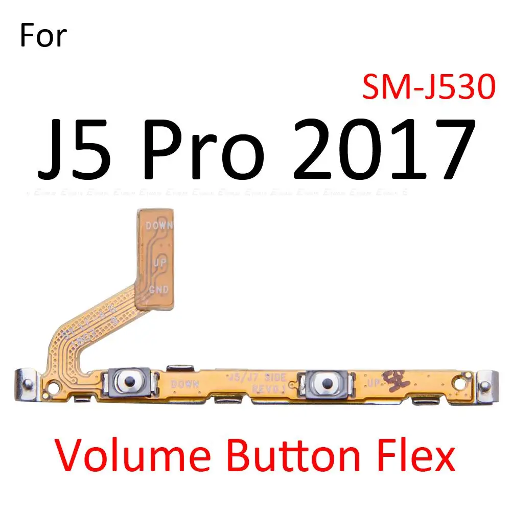 Switch Power ON OFF Button Flex Cable Ribbon For Samsung Galaxy J3 J5 J7 Pro 2016 2017 Mute Silence Volume Key Repair Part