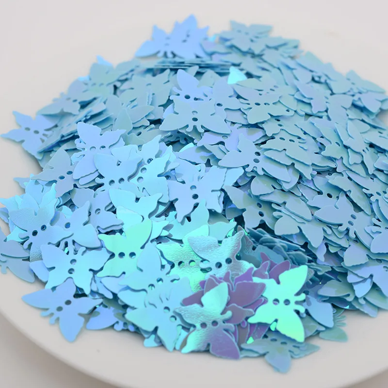 500g/bag 13mm Butterfly Sequins - Glitter Flakes for Nail Art & Slime Fillers, DIY Manicure Decoration Accessories