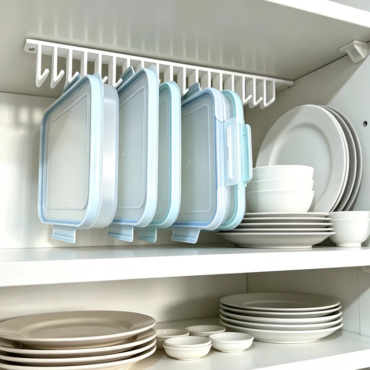 Küchen-Organizer für Deckel unter der Spüle, Deckelhalter für Küchenbehälter, Wandmontage mit Schrauben, platzsparend – Detail 2