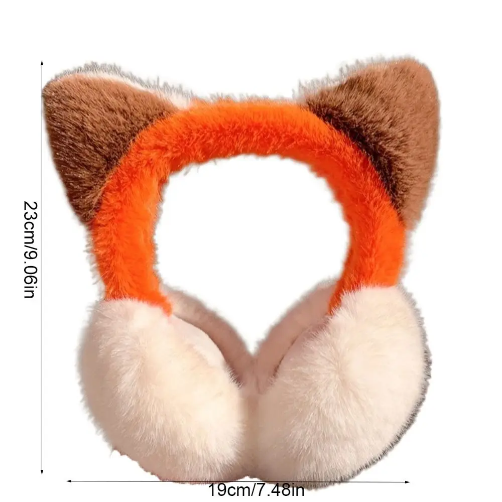 สบายการ์ตูนการ์ตูน Earmuffs Thicken Windproof ฤดูหนาว Plush หมวกหูหูอุ่น Earflap พับฝาครอบหูเด็ก