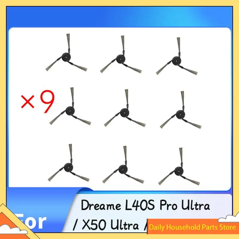 【Wielka Wyprzedaż】 Zestaw 9 szt. szczotek bocznych do Dreame L40S Pro Ultra/X50 Ultra/L50 Pro Ultra - Akcesoria do odkurzacza