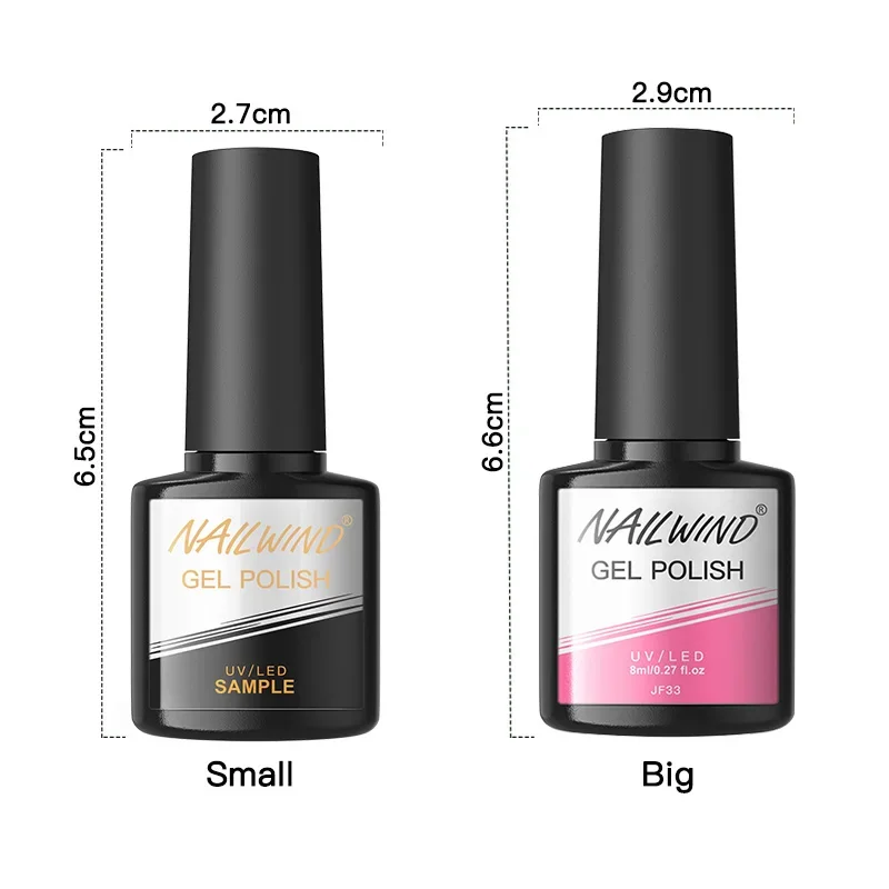 NAILWIND Esmalte de uñas en Gel semipermanente UV Led Esmaltes barniz híbrido pegamento para uñas brillo Base de Gel de uñas y esmaltes de capa superior