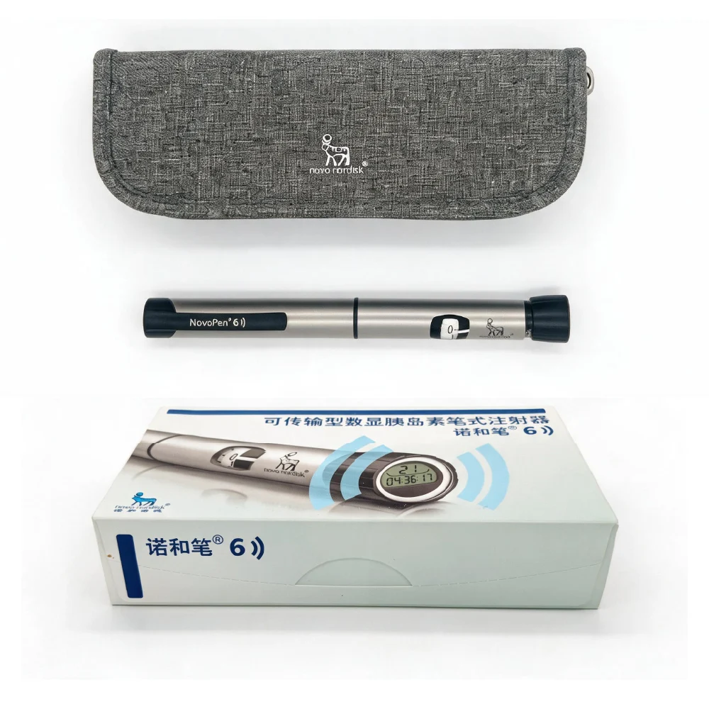 NovoPen 6 Smart Transmittable Digital Insulin Pen Syringe Durable 1unit Adjustable Reusable NFC Memory Function Dose Range 1-60U