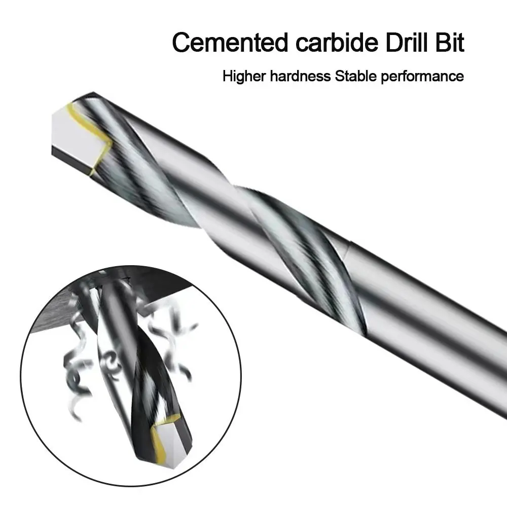 

Hard Carbide Drill Bits Cemented Carbide Silver Metalworking Bit Twist Drill Bit Metal